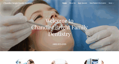 Desktop Screenshot of chandlerbrightfamilydentistry.com